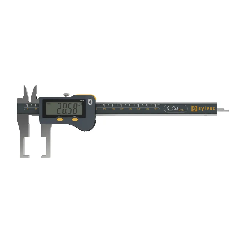 SYLVAC Digital Skyvelær S_Cal EVO EXT GROOVE 150 mm IP67 (810.1602) BT dybdemål 4x1,4 mm