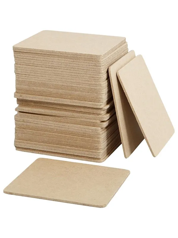 Creativ Company Coasters MDF 10x10cm 50pcs.