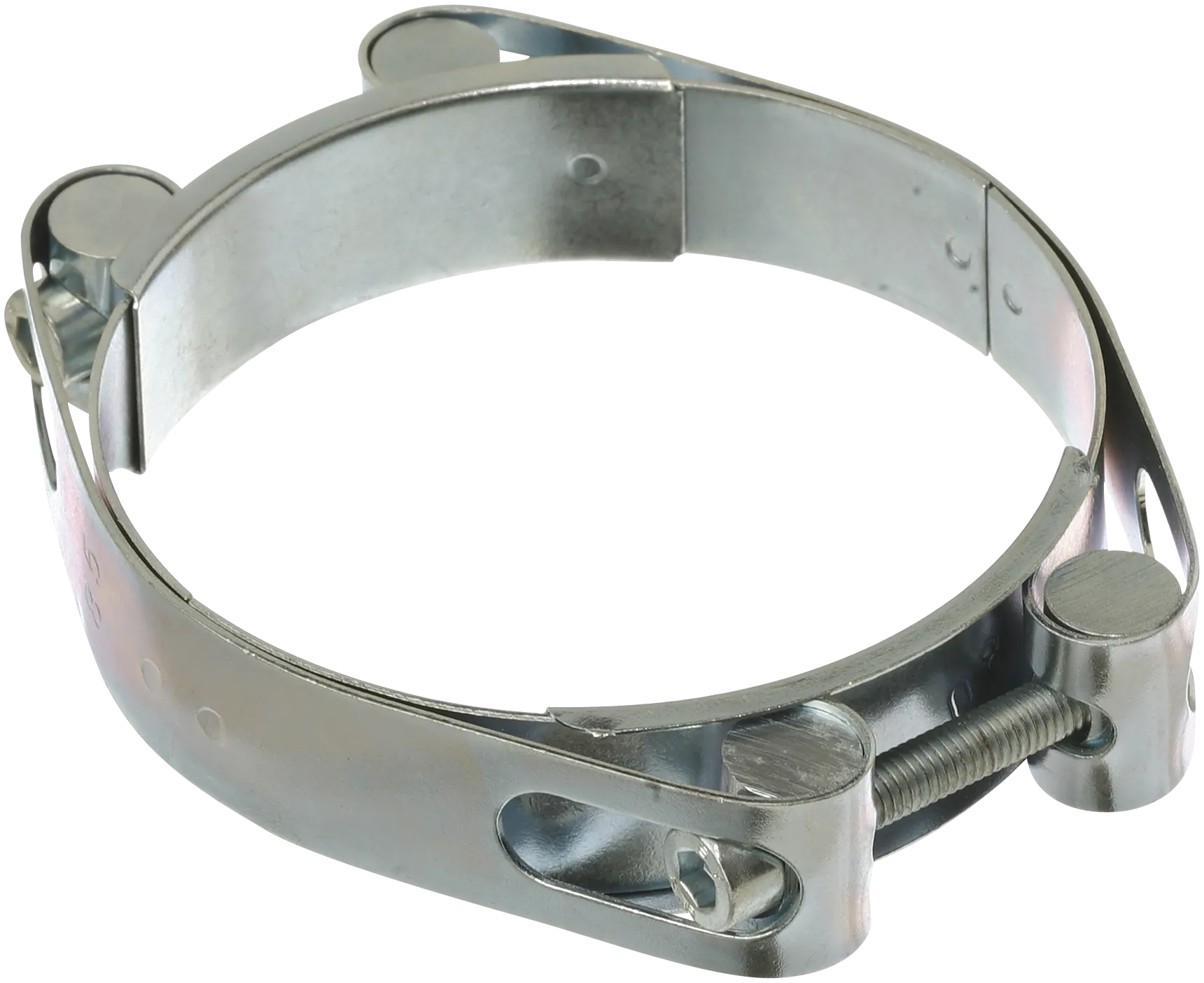 Power Clamp galv. 20mm 2×M6 bolt, 55-65mm
