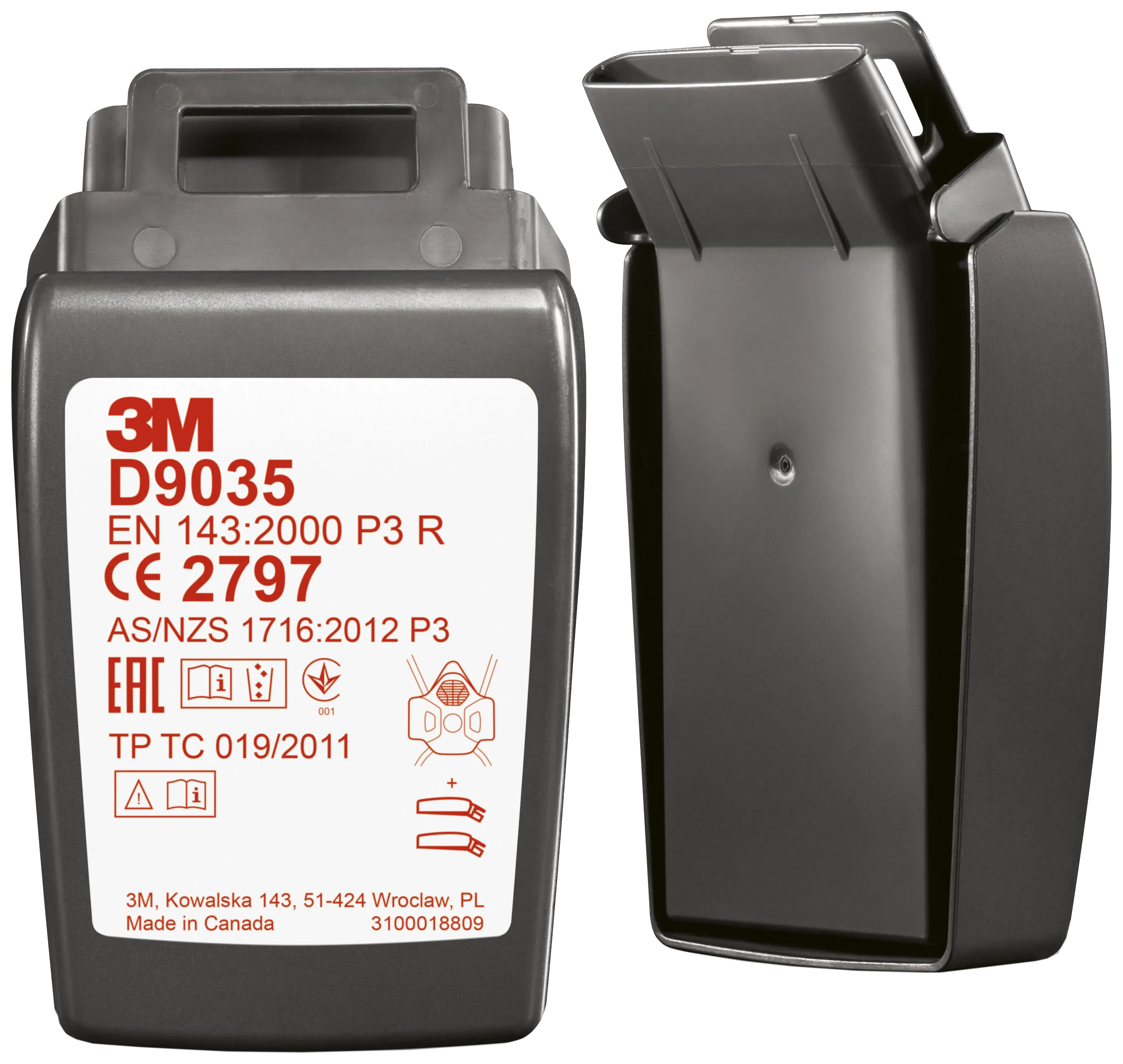 SecureClick filter D9035 t/HF-800 halvmasker, 2stk
