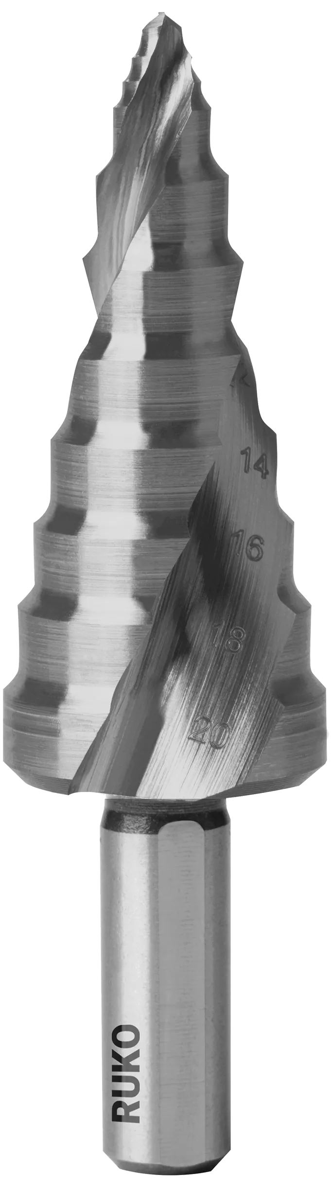 Trappebor HSS Ultimatecut m/Flowstep spiss, 6-20mm