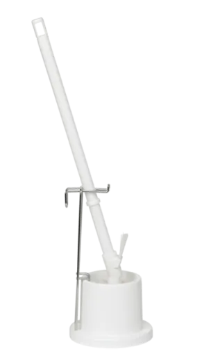 Vikan Toiletbørste m/holder og vægophæng, 720 mm, Medium, Hvid