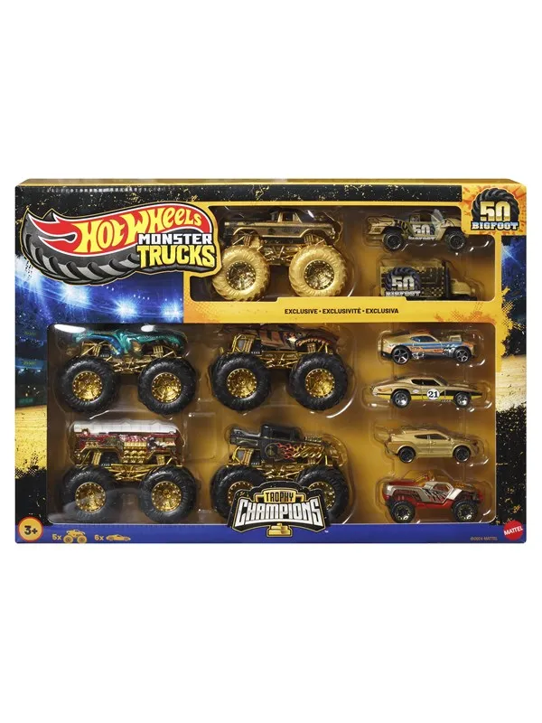 Hot Wheels Monster Trucks Trophy Champions Collection