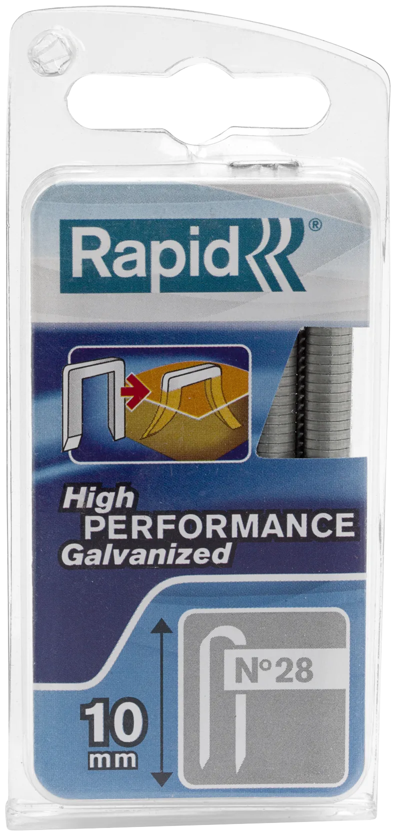 Rapid kabelklammer nr28 hvit 10mm/1000