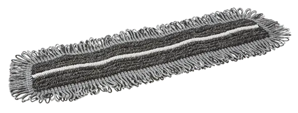 Vikan Damp 47 Dark mikrofibermoppe, Hook & Loop, 40 cm, Grå