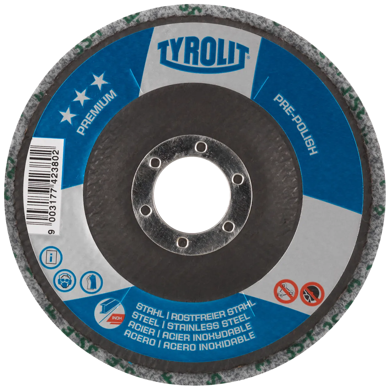 Forpoleringsskive Premium*** 125×22,2mm UW 3S fin