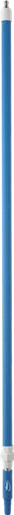 Vikan Alu.teleskopskaft m/vandgennemløb og metal nippel (Q), 1600 - 2780 mm, Ø32 mm, Blå