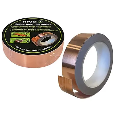 SNIGLETAPPE KOBBER 20 M x 3 CM