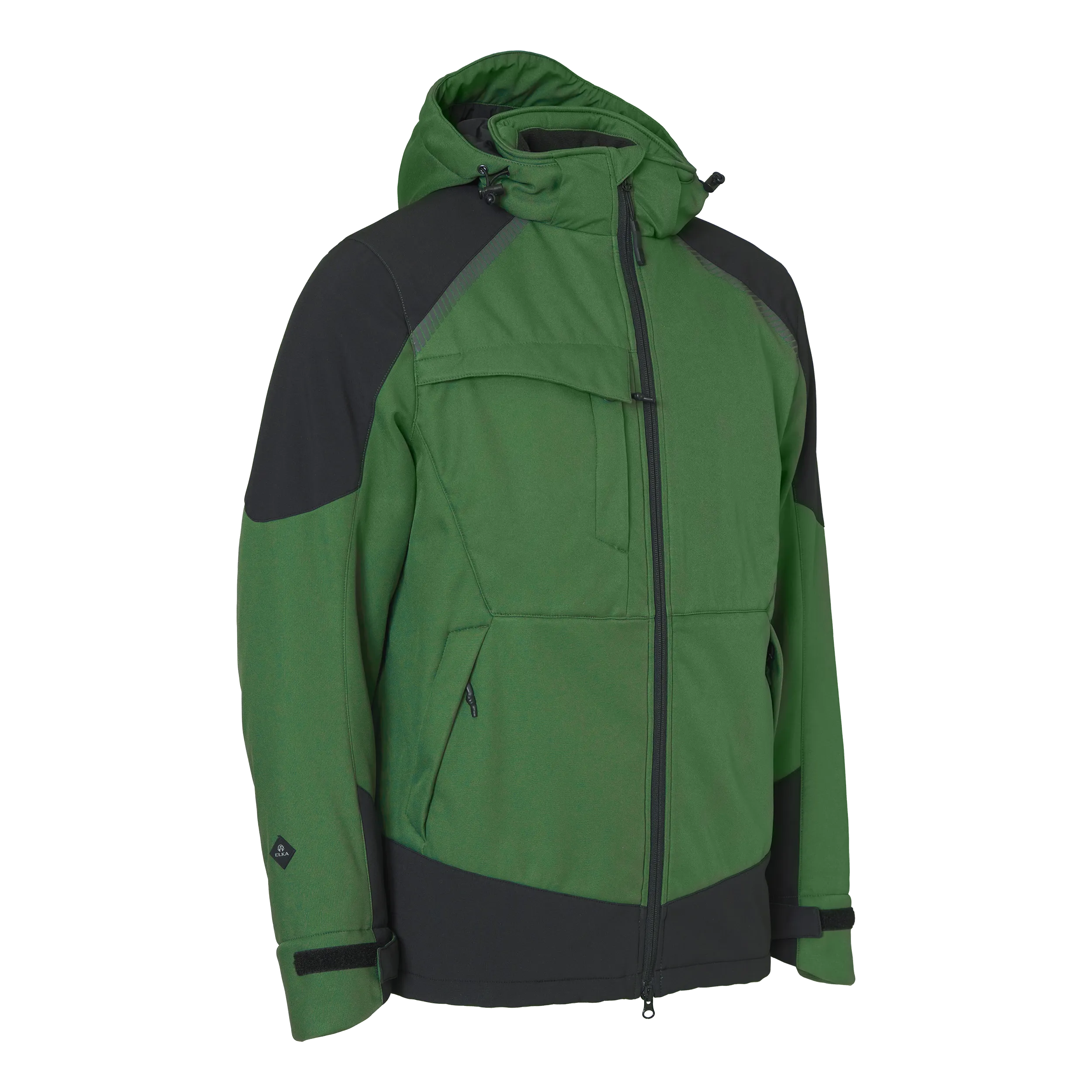 Working Xtreme Vinter Softshell-jakke - Grønn/Sort - M