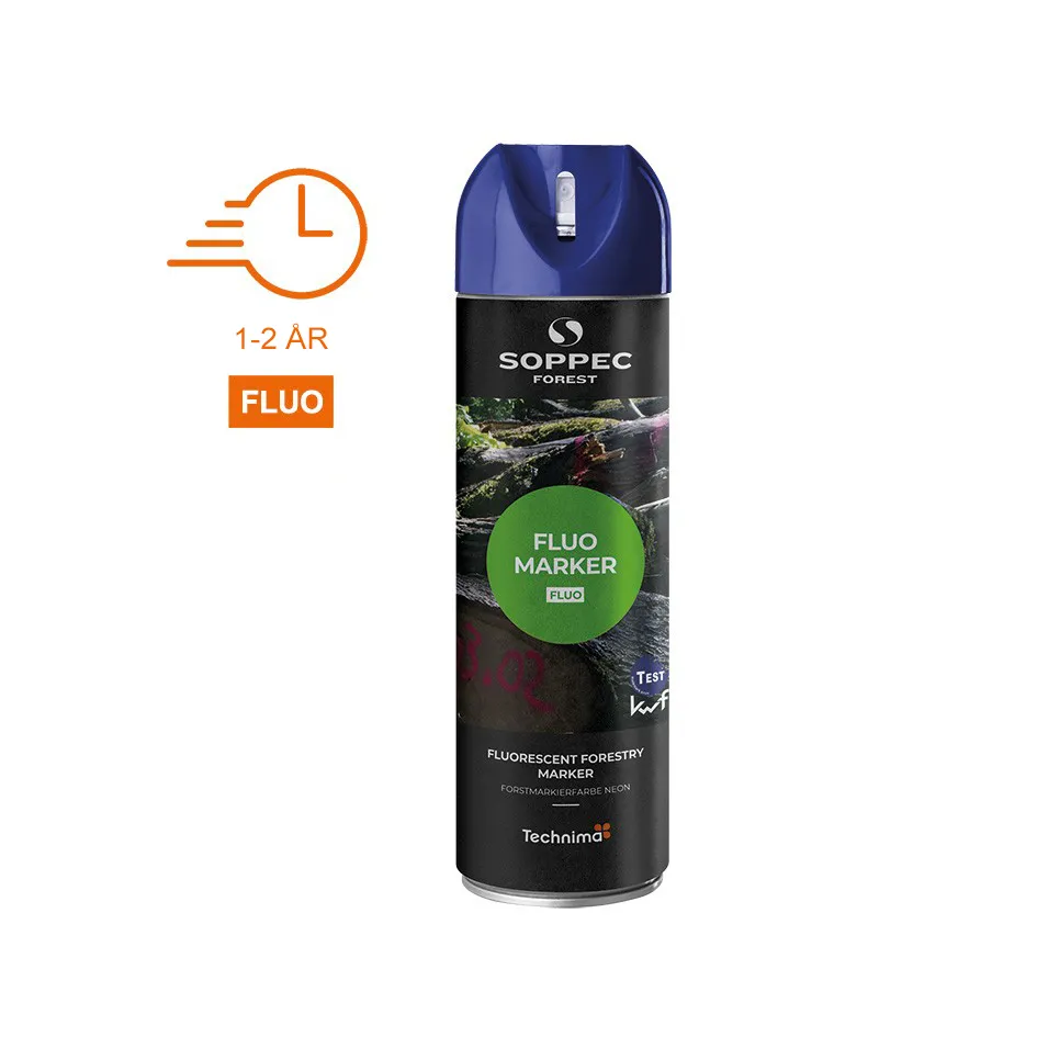 SOPPEC mærkespray SKOV FLUO 500 ml. BLÅ