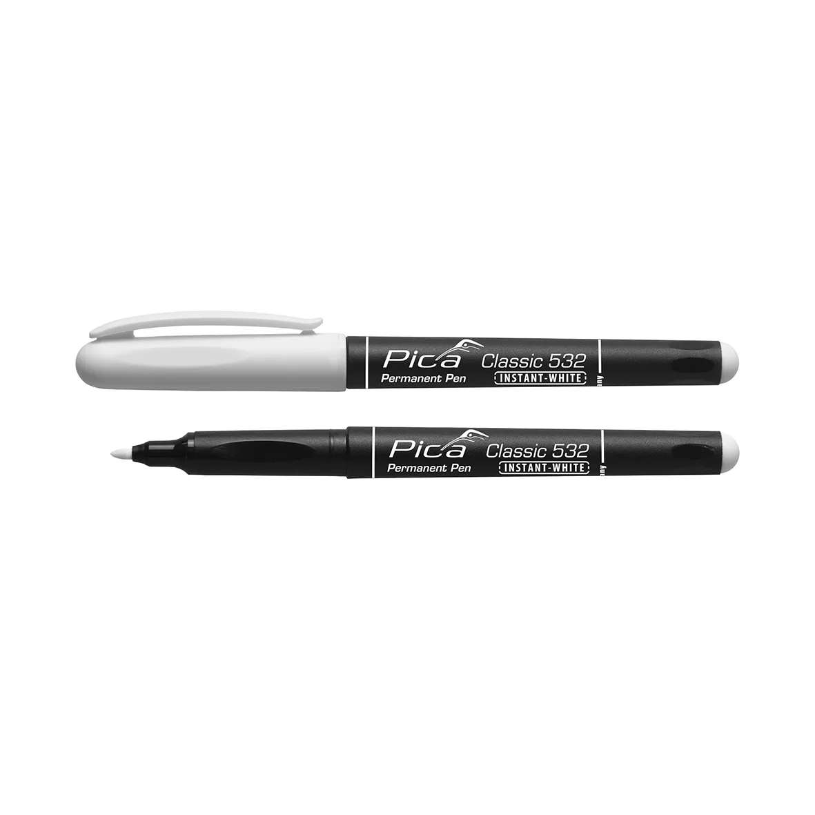 PICA Classic Permanent marker INSTANT-WHITE 1-2mm rund spids hvid