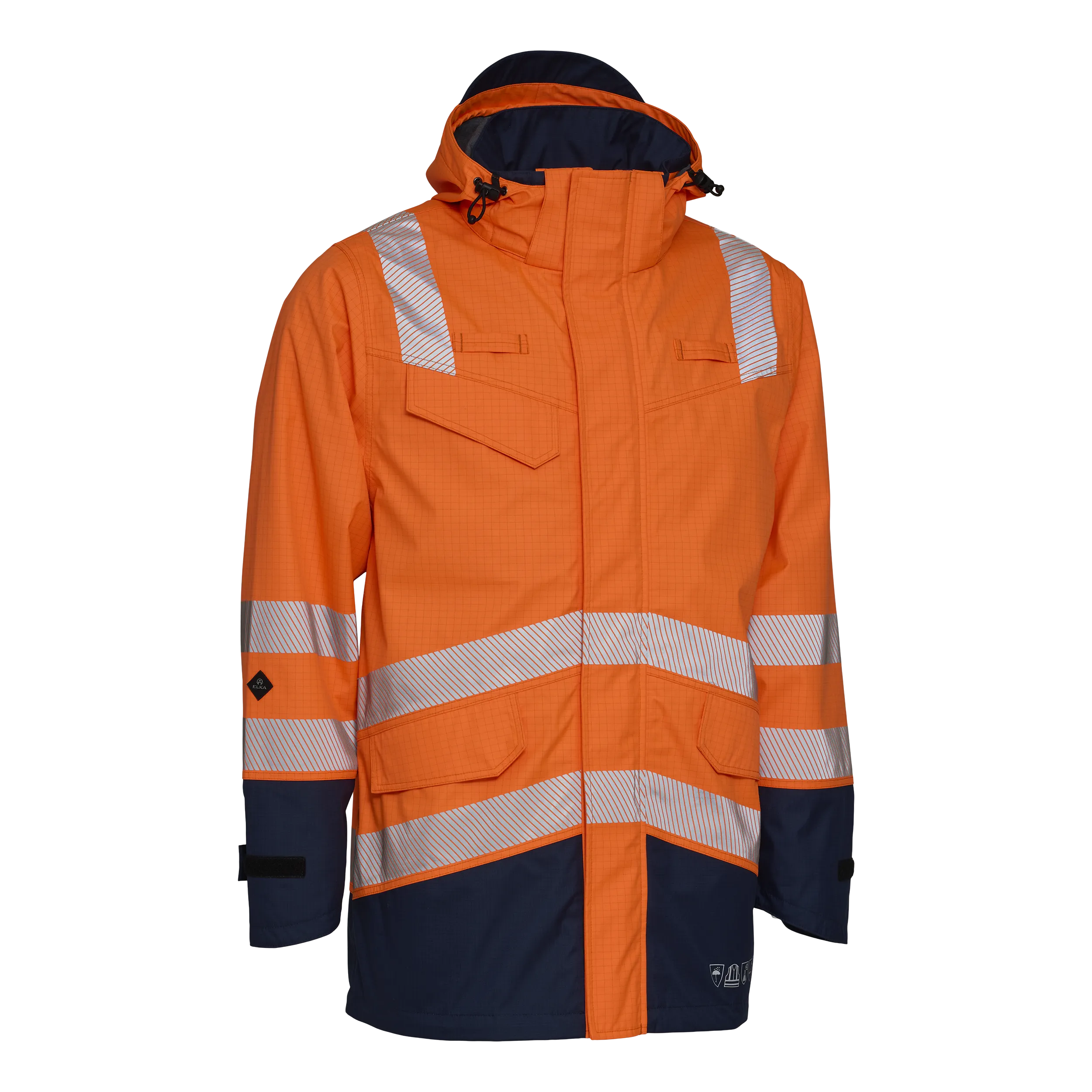 Securetech Multinorm Jakke Lysbue Arc Klasse 2 - Fl.orange/Marine - L