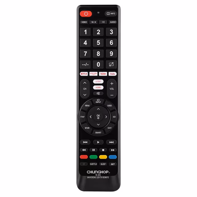 Fjernkontroll CHUNGHOP TX-01E Universal TV-fjernkontroll erstatning
