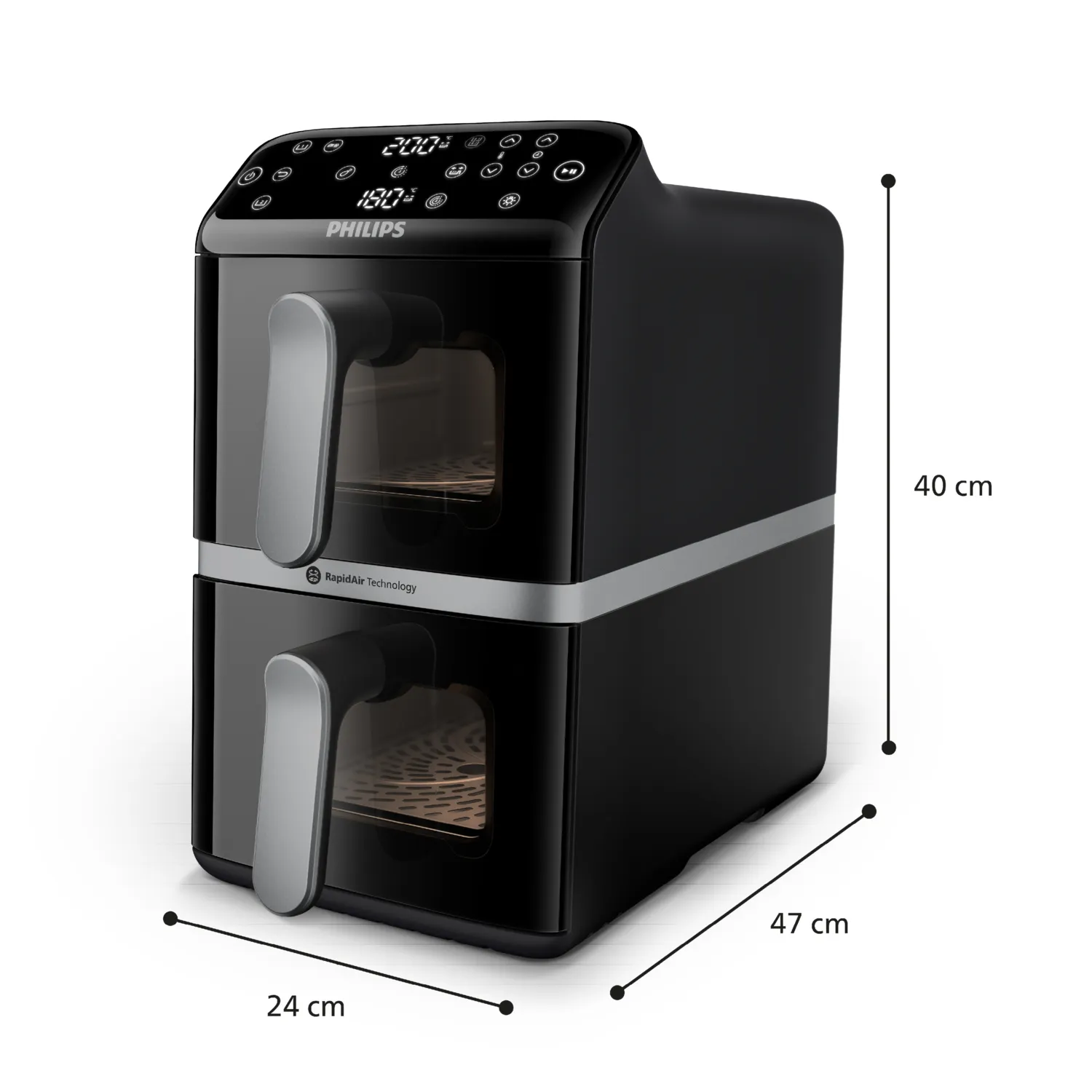 Philips Airfryer 4000 Series Stacked Dual Basket