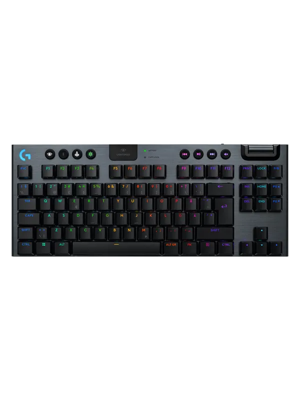 Logitech G915 X LIGHTSPEED TKL - Linear - 80 % (TKL) - Gamingtastatur - Uten numpad - Nordisk - Svart
