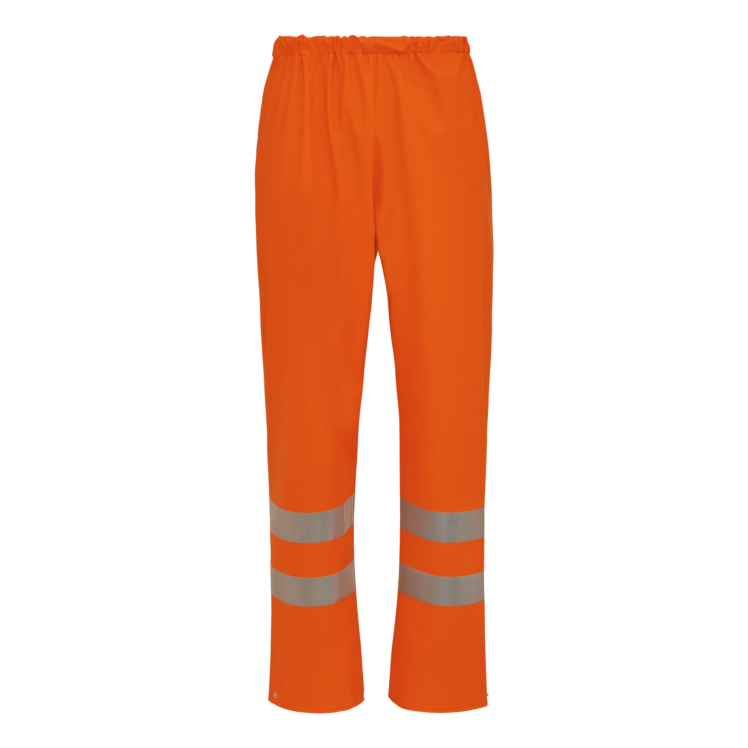 PU synlig Taljebukse med reflekser - Fl. oransje - S