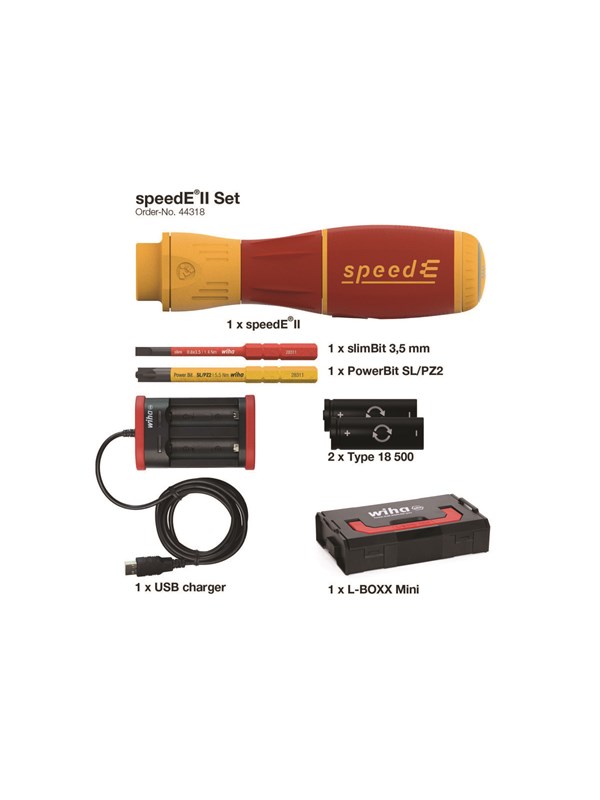 Wiha e-screwdriver speede® ii vde 1000v