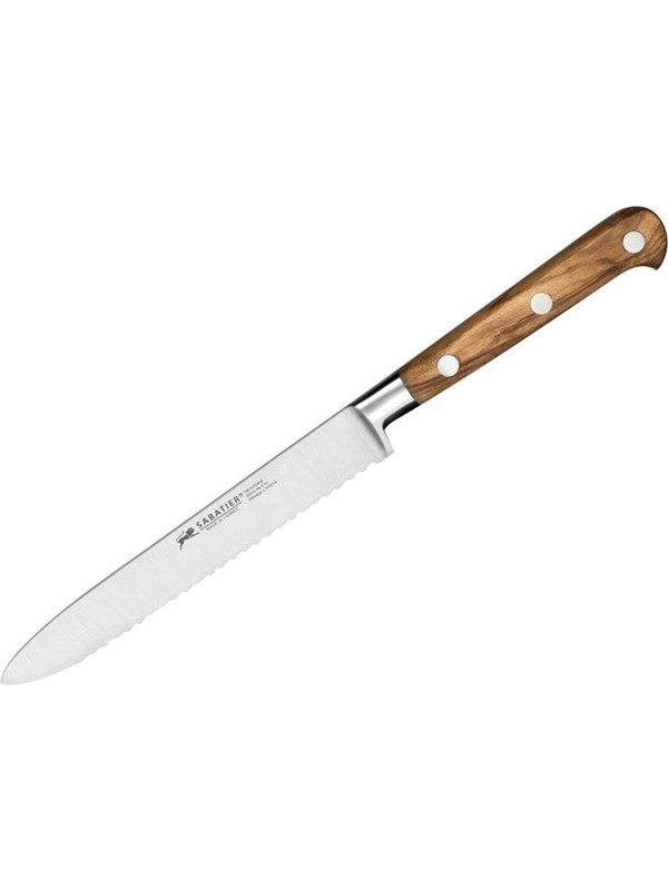 Lion Sabatier Tomato knife Ideal Provence 12 cm Steel/Olivewood