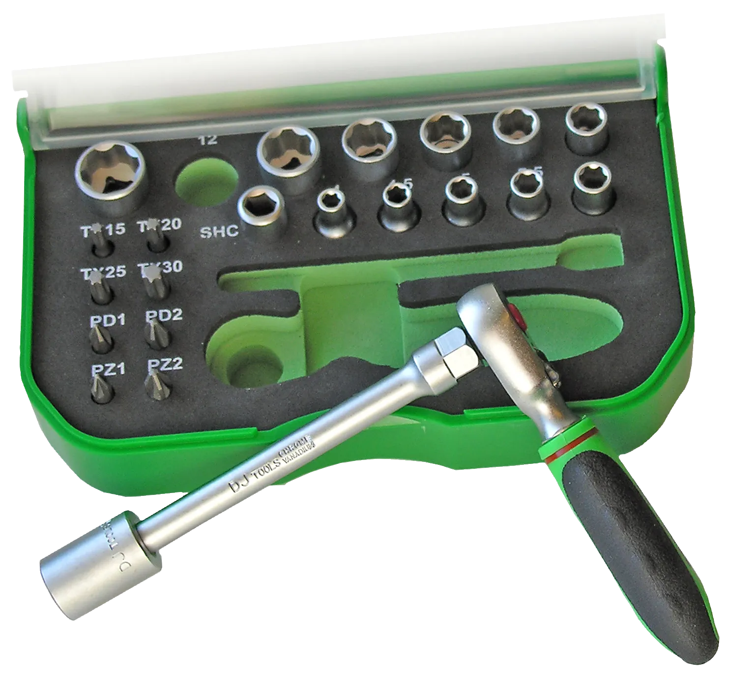 DJ TOOLS topp-/bitssett 1/4" 23 deler