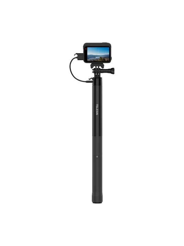 TELESIN Selfie-stick with Telesin powerbank for sports cam
