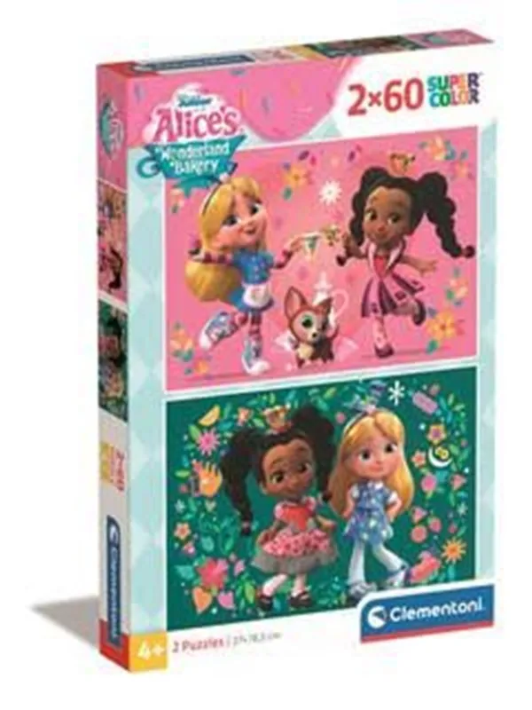 Clementoni Puzzle Disney Alice Bakery 2x60 pieces Gulv