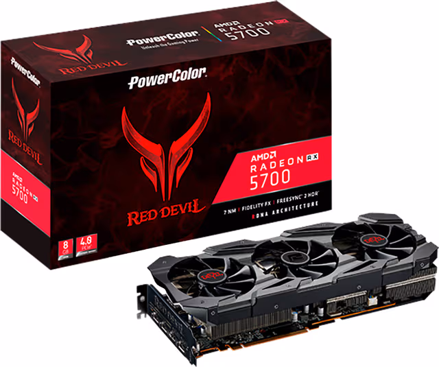 Powercolor Radeon RX 5700 Red Devil grafikkort (8 GB)