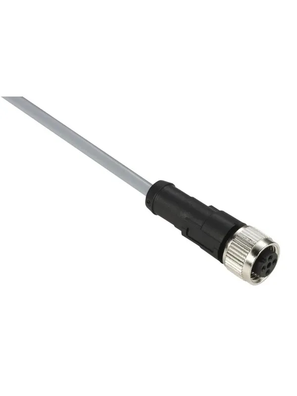 TELEMECANIQUE SENSORS Sensor cable  pvc m12 4-pin female straight 5 meters xzcpv1141l5