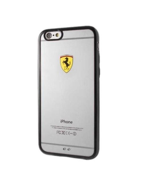 Ferrari Racing Shield Case for Samsung Galaxy S7 - Transparent Black