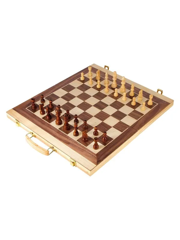 Small Foot - Wooden Chess Set and Backgammon