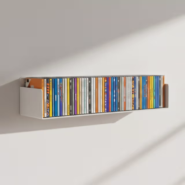 Studio 57 CD-hylle (hvit)