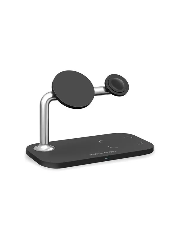 Mobile Origin 3in1 Wireless Magnetic Charger MO1 - black