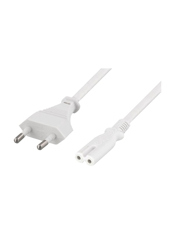 Deltaco DEL-109JA - power cable - Europlug to power IEC 60320 C7 - 1 m