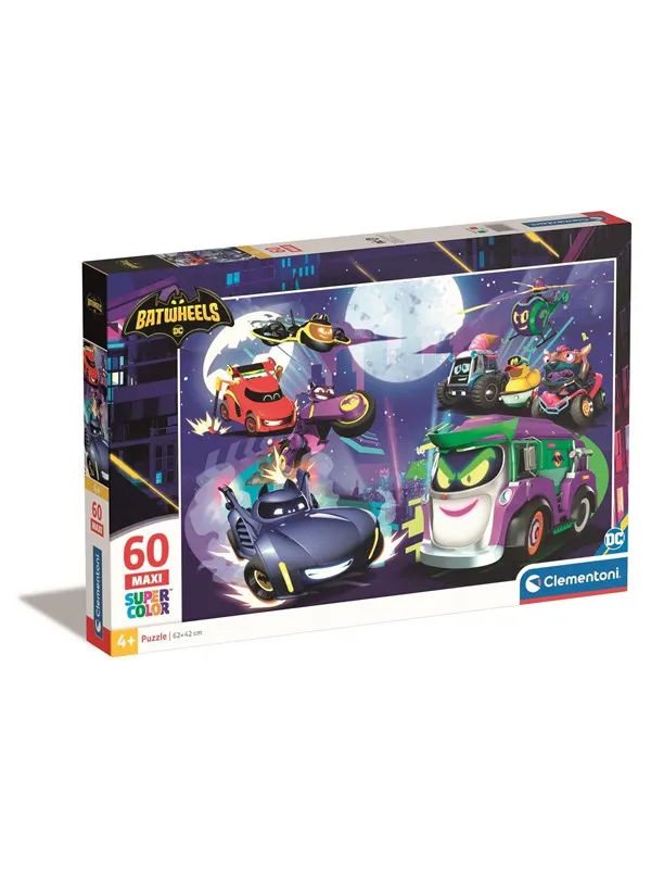 Clementoni Puzzle Maxi Batwheels 60 pieces Gulv