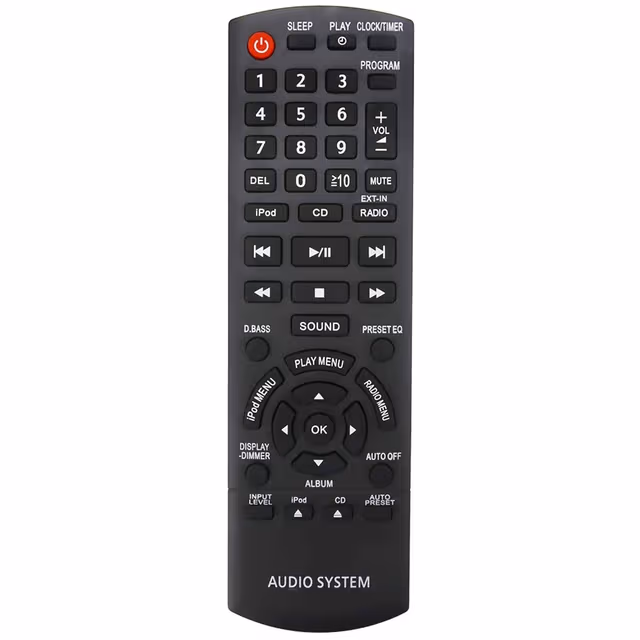 TV-fjernkontroll erstatning for N2QAYB000641 for Panasonic TV med brukervennlig knapp