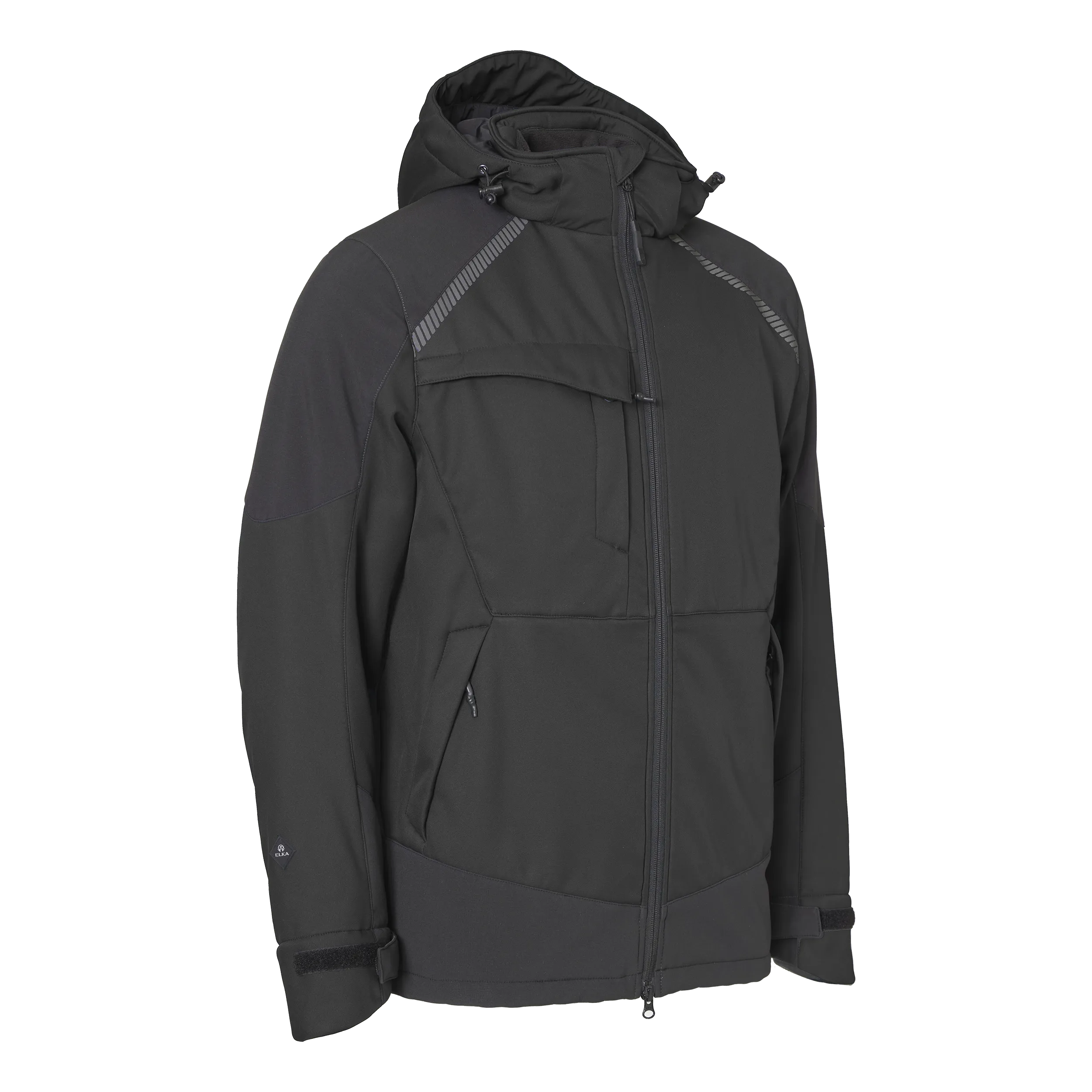 Working Xtreme Vinter Softshell jakke - Sort - XL