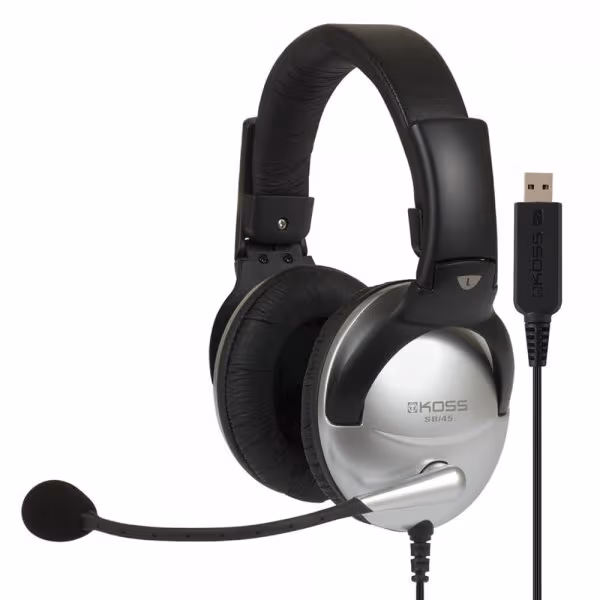 Koss Headset SB45 USB On-Ear Sølv/Svart