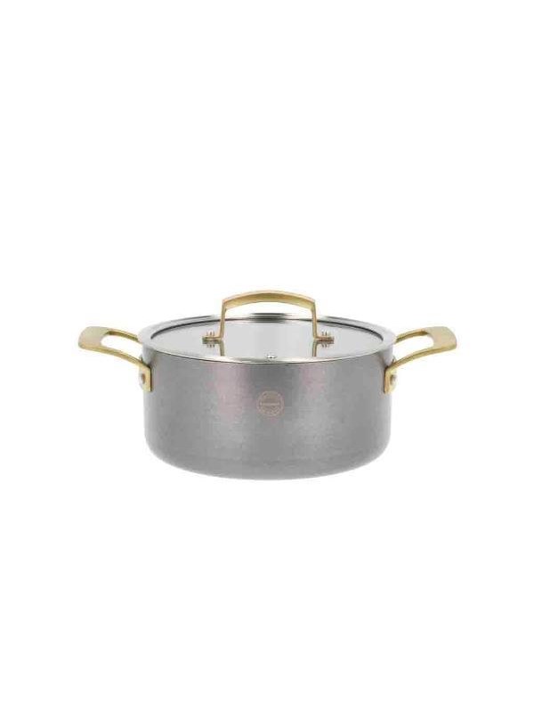 Pillivuyt Gourmet Durance Saucepan with Lid Dia 20 cm 2.9 litres Steel