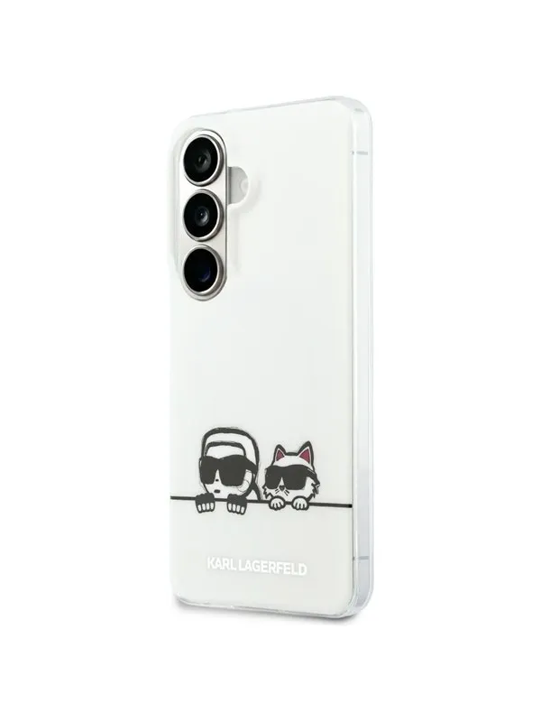 Karl Lagerfeld IML Peekaboo Karl&Choupette MagSafe Case for Samsung Galaxy S26 Plus - Transparent