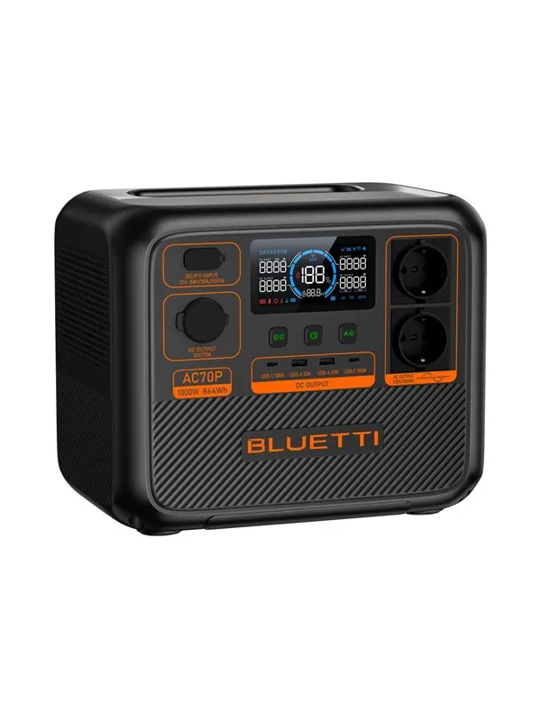 BLUETTI PowerOak AC70P - Portable Power Station - 864Wh