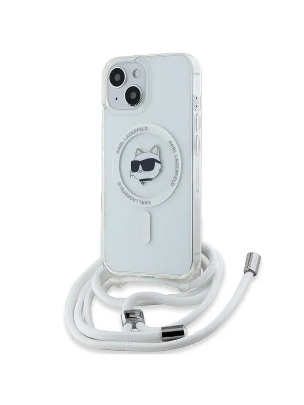 Karl Lagerfeld IML Choupette Head & Cord MagSafe case for iPhone 13 / 14 / 15 - transparent