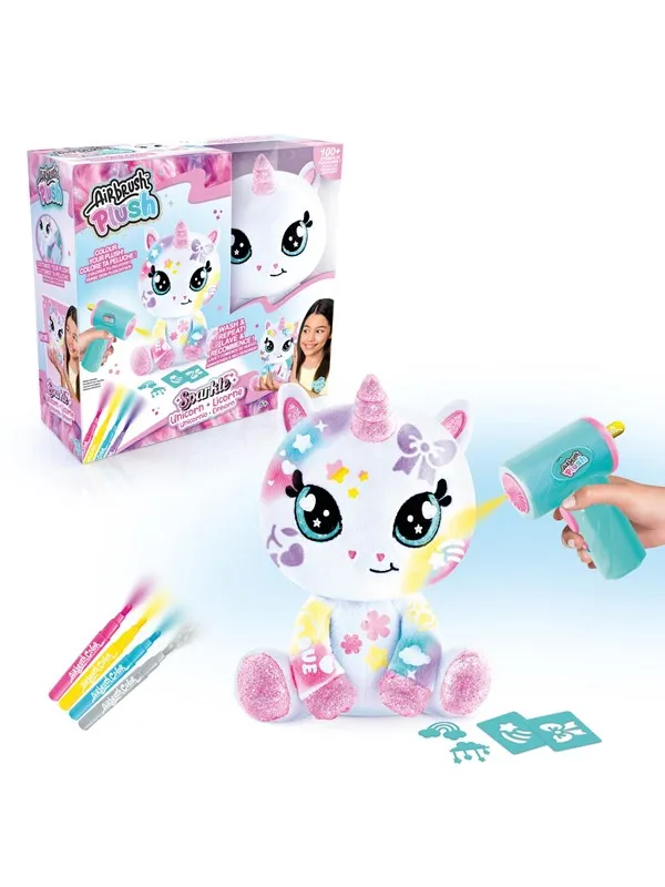 Airbrush Plush Sparkle Unicorn 20cm