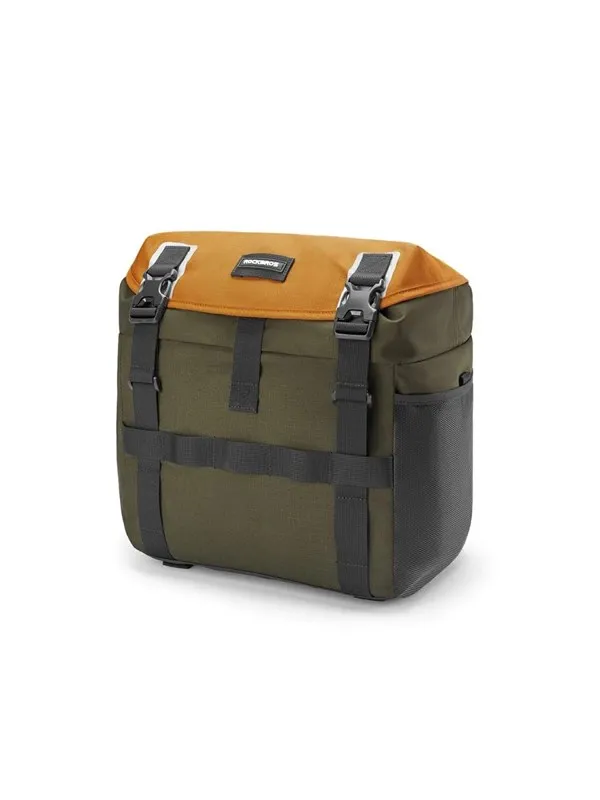 Rockbros W019 Handlebar Bike Bag 13.5-24L - Green-Orange