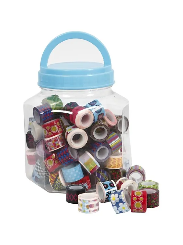 Creativ Company Tape with Print in Pot 90pcs.