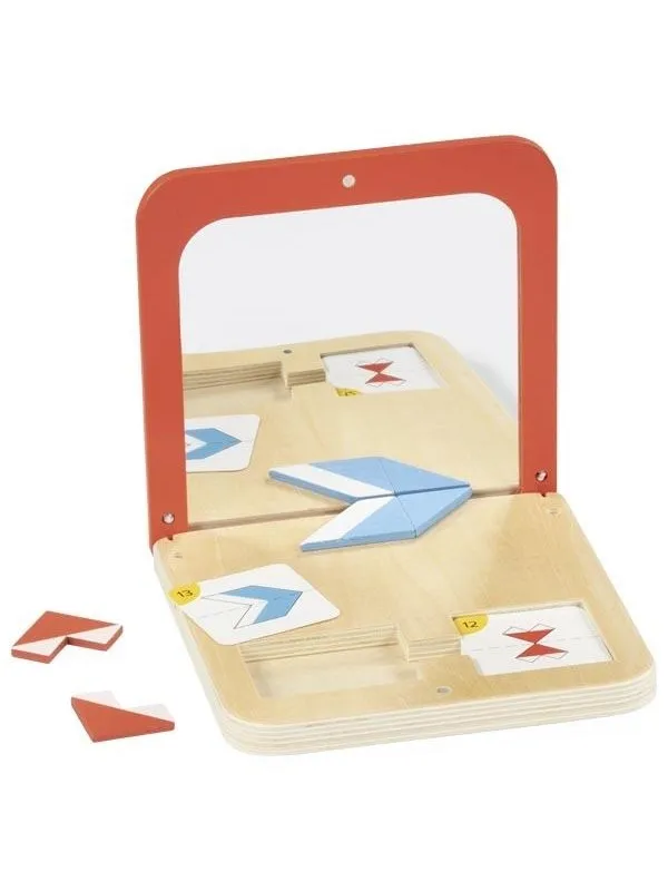 Goki Wooden Symmetry Game Mirror Magic