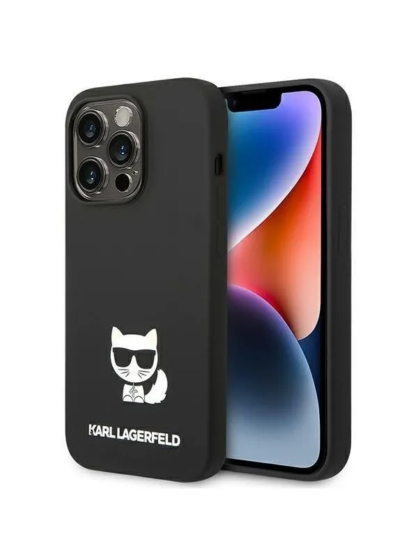 Karl Lagerfeld KLHCP14XSLCTBK iPhone 14 Pro Max 6.7 "hardcase black / black Silicone Choupette Body