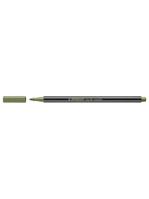 STABILO Pen 68 Premium metallic - fibre-tip pen - metallic light green