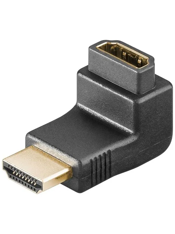 Pro HDMI vinklede og bøyde adapter 90 °