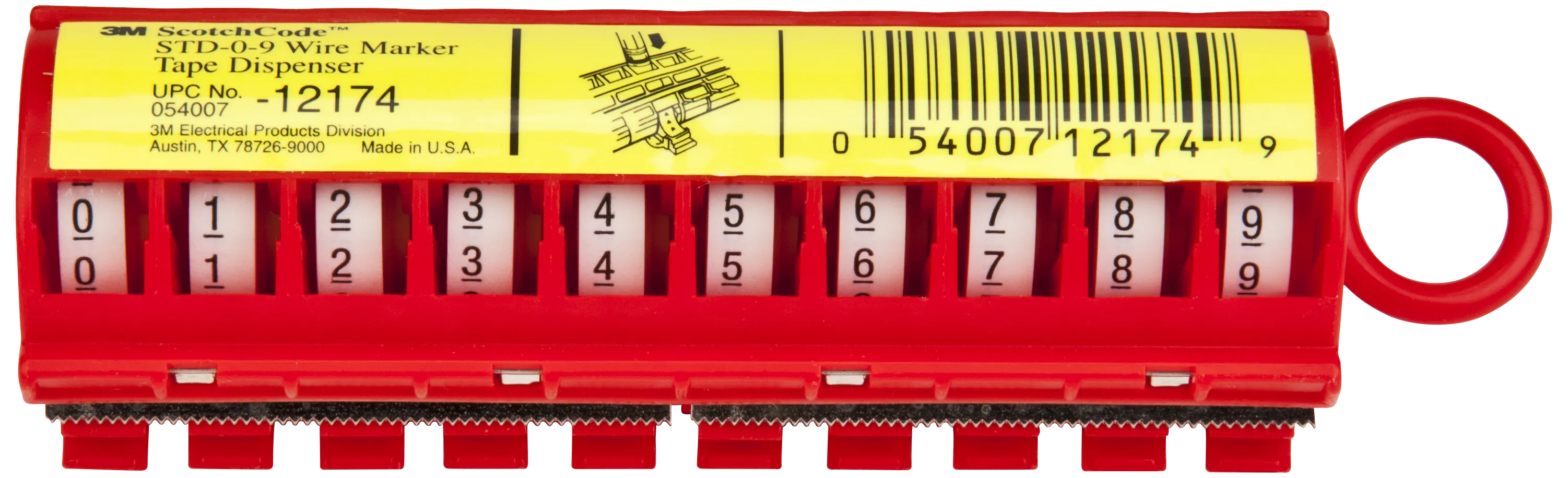 3M 12174 std-0-9 sdr wire marker filled dispenser