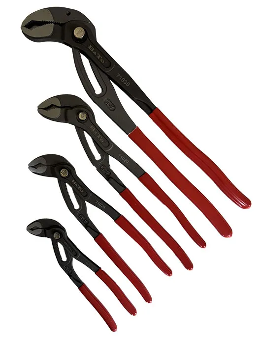BATO Vannpumpetangsett Mamba Grip med Quick justering 175-250-300-400mm. 4 deler