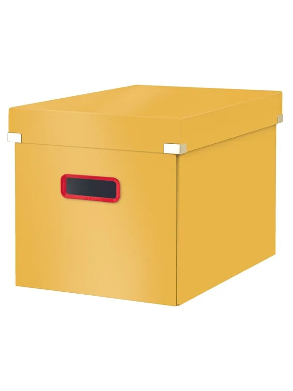 Leitz  Click & Store Cosy Cube stor oppbevaringsboks Varmgul